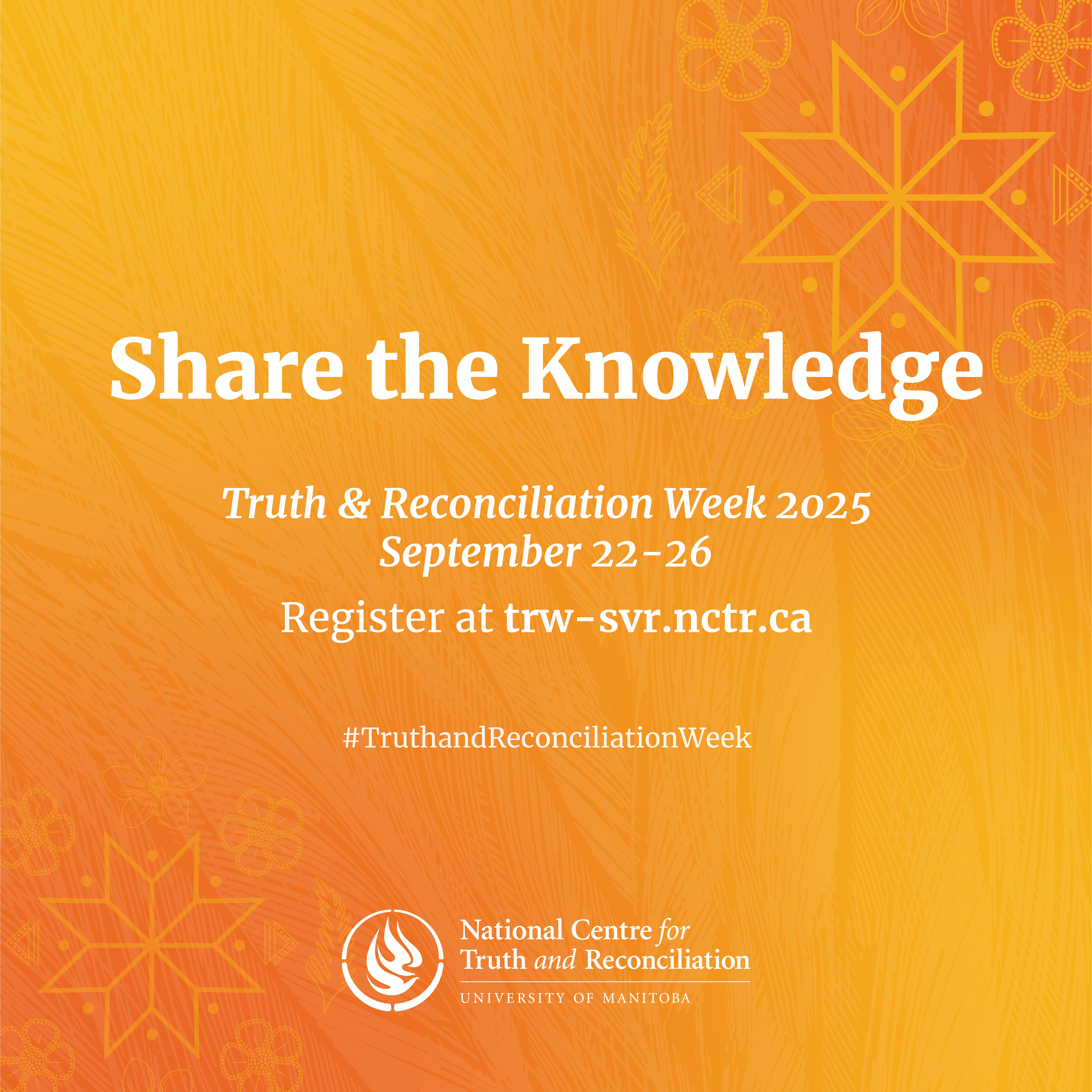 Truth and Reconciliation Week - September 22 to 26, 2025 