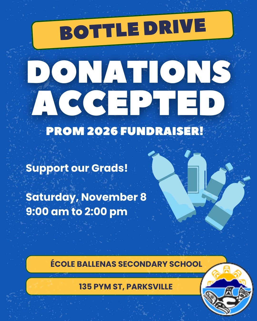 Prom 2026 Bottle Drive Fundraiser!
