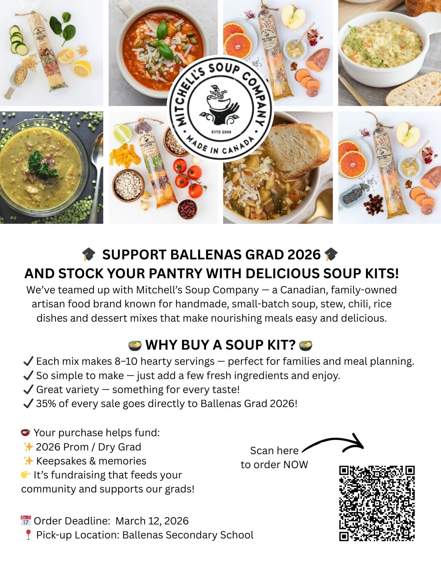 Ballenas Grad 2026 Soup Fundraiser