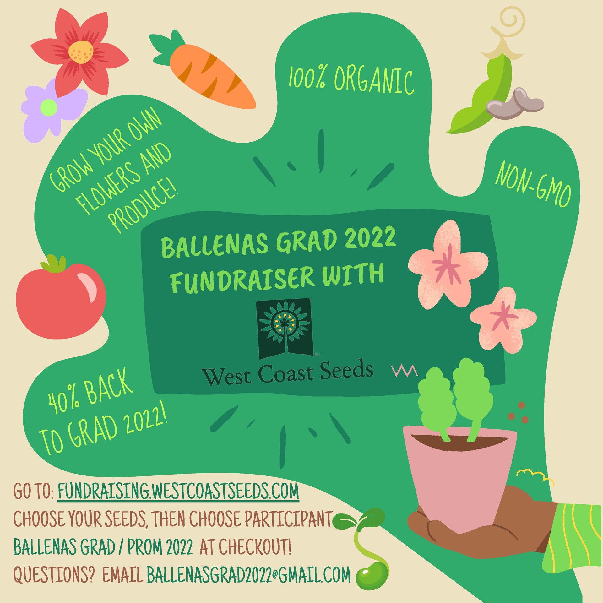 West Coast Seeds Fundraiser - Grad 2022