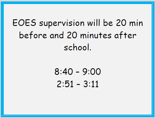 EOES Outdoor Supervision 